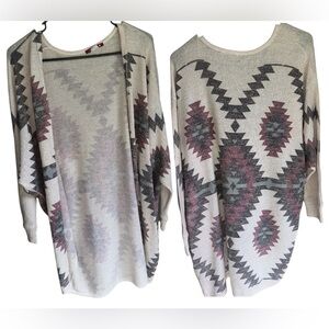 Women’s silvergate Aztec print cardigan